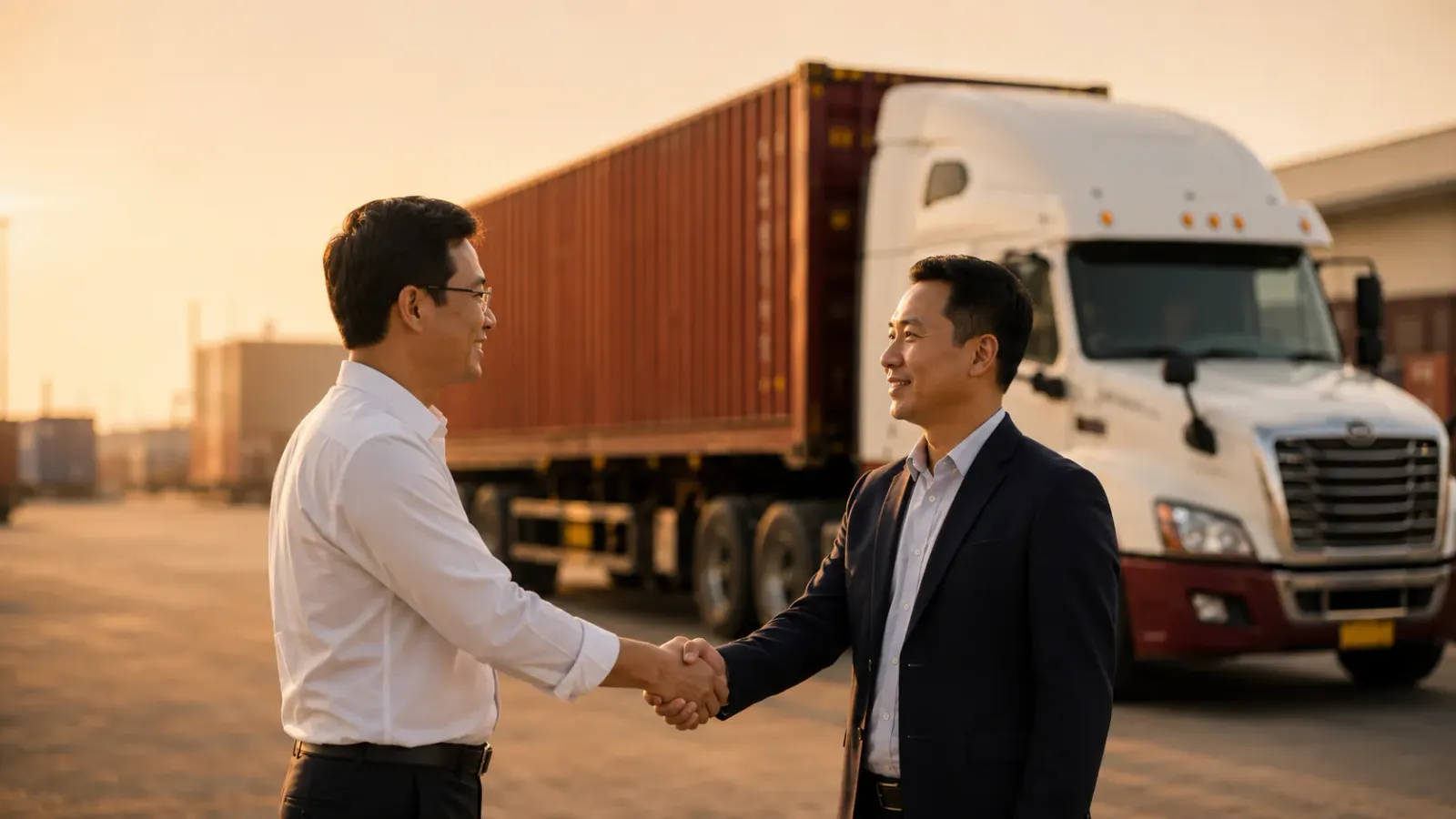 Đại diện doanh nghiệp bắt tay xác lập quan hệ hợp tác